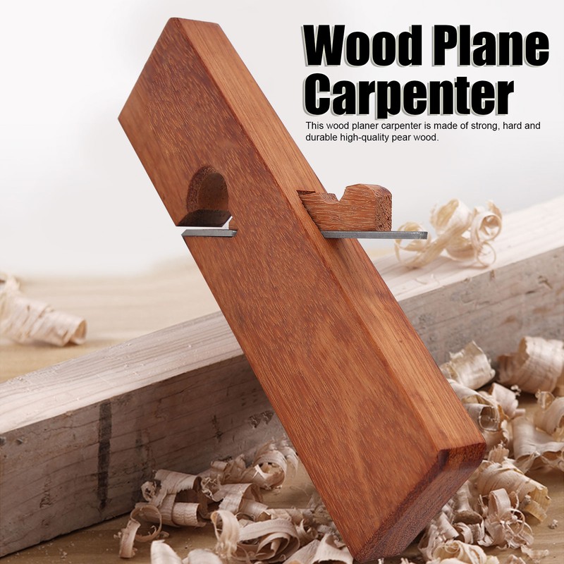 Wood Plane Carpenter Trimming Planer Flat Edge Slotting Hand Woodworking