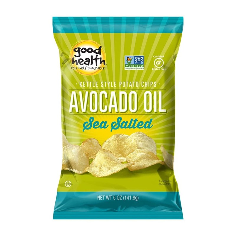 Good Health Avocado Chips Sea Salt, Salted, 5 Ounce (Pack