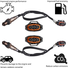 Dropwater 1 Pair Front and Rear Oxygen Sensor Set Replacement for Chevy 2015-2012 Sonic 1.4L 1.8L,2015-2011 Cruze 1.8L,Replaces#234-4527 234-4528,Set of 2pcs