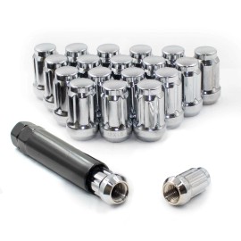 Spacer Experts 20 Chrome Spline Lug Nuts 12x1.25 For Infiniti G35 G37 Q50 Q60 Q45 FX I35 + Key