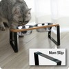 AYADA Elevated Cat Bowls, Height Adjustable Raised with Stand Lifted