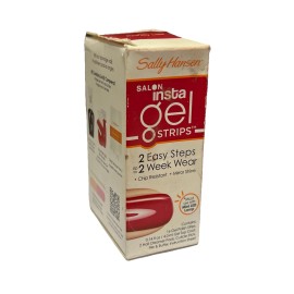 Sally Hansen Salon Insta Gel Strips 290 Red My Lips  *Must Use With Mini LED