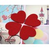 PPhtony Felt Hearts Cutout for Valentine’s Day Wedding Decoration Scrapbooking