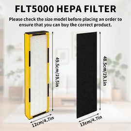 ANBOO 2-Pack HEPA Replacement Filter Compatible with Germguardian FLT5000 / FLT5111 / FLT5250PT / AC5000 / AC5000E / AC5250PT / AC5350B / AC5350BCA / AC5350W / AC5300B