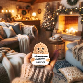 Uonel INDUSTRY Potato Positive - Lucky Charm for Exams - Cheerleading Potato Bag Included Entertainment Motivational Gifts