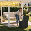 Greesum Outdoor Storage Box 31 Gallon Storage Box with Lid