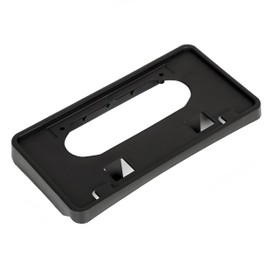 ECOTRIC for 2009-2014 Ford F150 Front Bumper License Plate Holder Frame Mounting Bracket Black, Replacement for # 9L3Z17A385A FO1068134 9L3Z-17A385-A