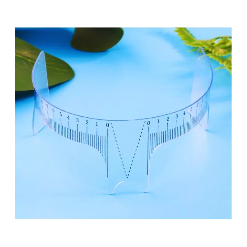 Regla Plastica 4 Reglas Microblading De Plástico Para Diseño Cejas