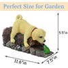Noegrus Real Dog Gutter Downspout Extender Statue, Garden Animal Decor