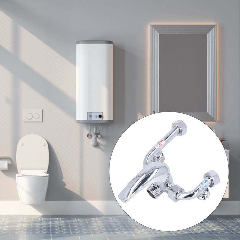 Copper Electric Water Heater Mixing Valve Surface Mounted U Bend