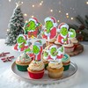 Grinch Christmas Holiday Decorations, Welcome to Whoville Banner, Cupcake Toppers,
