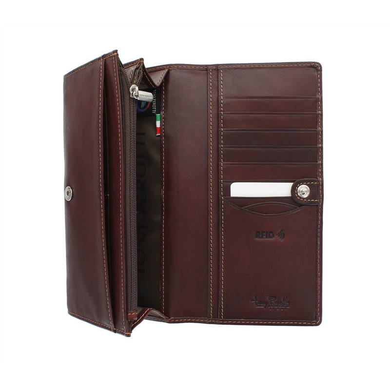Tony Perotti Wallet Flap Wallet Full Grain Leather with RFID