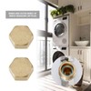 ECSiNG 4pcs 1/2" Brass Hex Blanking Hose Cap Nut with