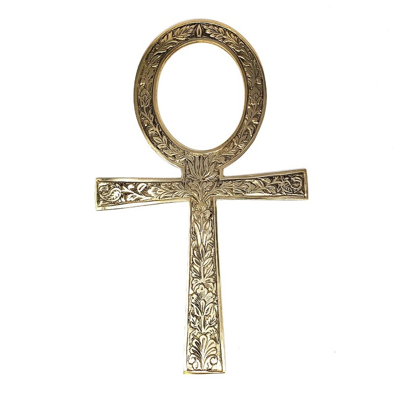 Solid Brass Ankh 9.75"~ Perfect for your Altar, Wall Décor,