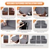 VANSOFY Recliner Cover, 3-Pieces Stretch Reclining Couch Covers with Pockets