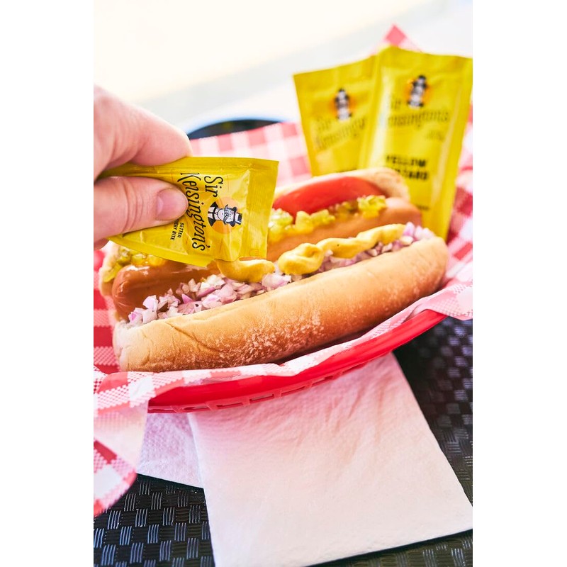 Sir Kensington's Yellow Mustard Packette, Non-GMO, No Artificial Colors, No