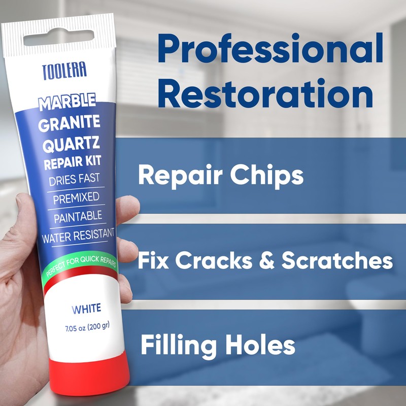 Quartz Countertop Repair Kit (6 Pcs Set), Marble and Granite
