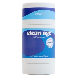 Clean Age AHA Deodorant for Teens | Aluminum-Free, Safe for Sensitive Skin | Waves Scent | 2.25 oz
