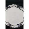 Bella Lux 4 Black Coquette Ribbon Bows on White Melamine