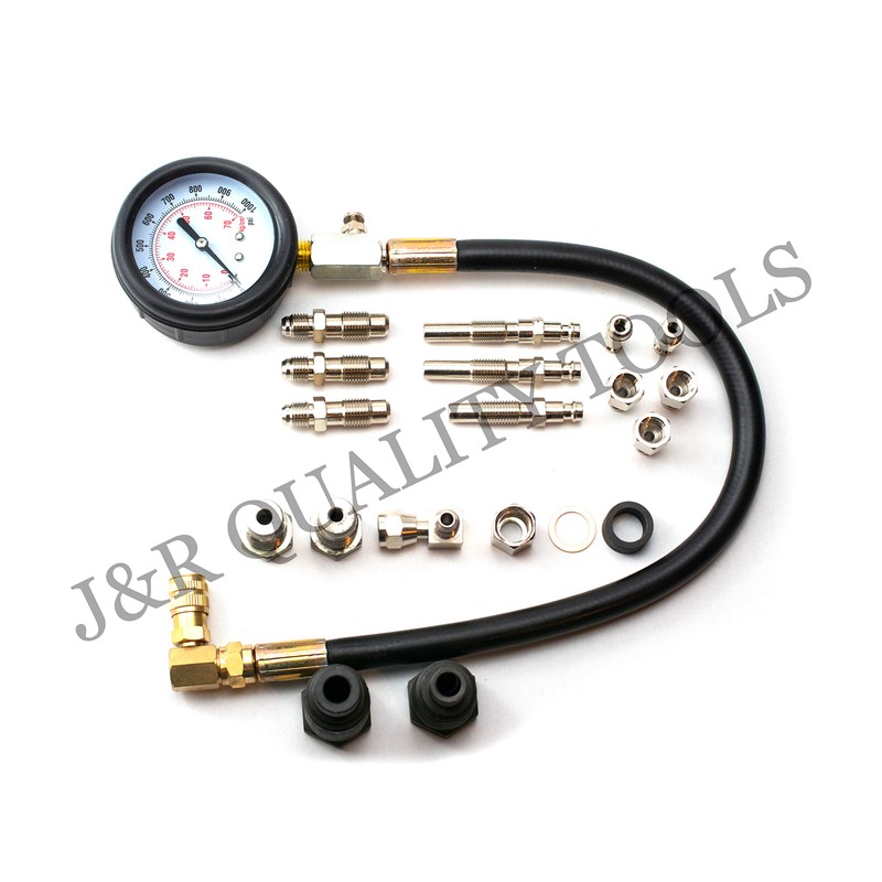J&R Quality Tools Diesel Engine Compression Cylinder Pressure Tester Gauge