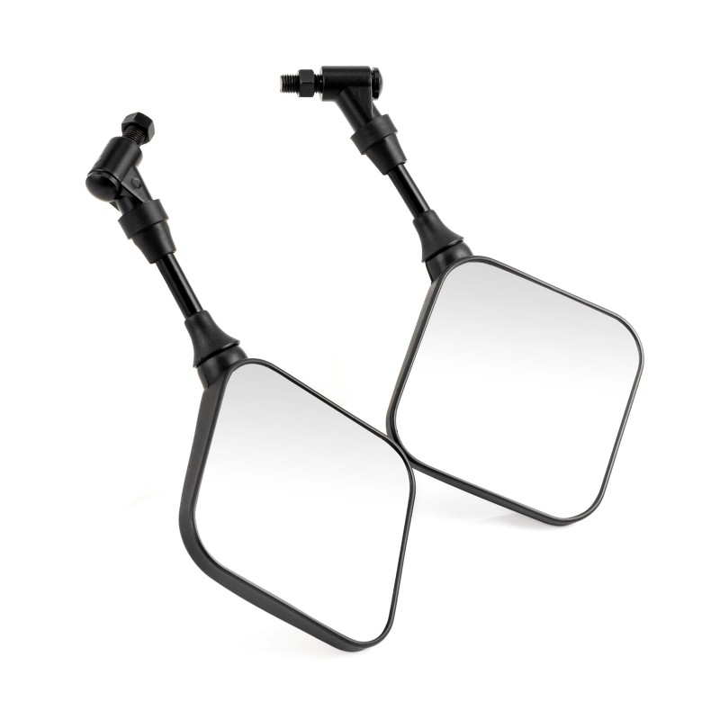 TWOM Black Dual Sport Motorcycle Side Mirrors For Suzuki DR200
