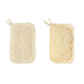 2 Pieces of Pure Natural loofah Sponge,loofah Sponge for Washing Dishes and Taking a Bath, exfoliating Bath Sponge, Zero Waste and no Chemicals | Unbleached