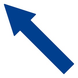 LiteMark Sensory Path Pack of 12 Blue 10" Durable Floor Arrow Mix and Match with Our Other Shapes and Phrases to Create Great Activities for Children in The Classroom, Daycare or playroom