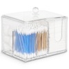 IWTTWY Acrylic Cotton Pad Dispenser, Cosmetic Organiser, Cotton Pads Storage