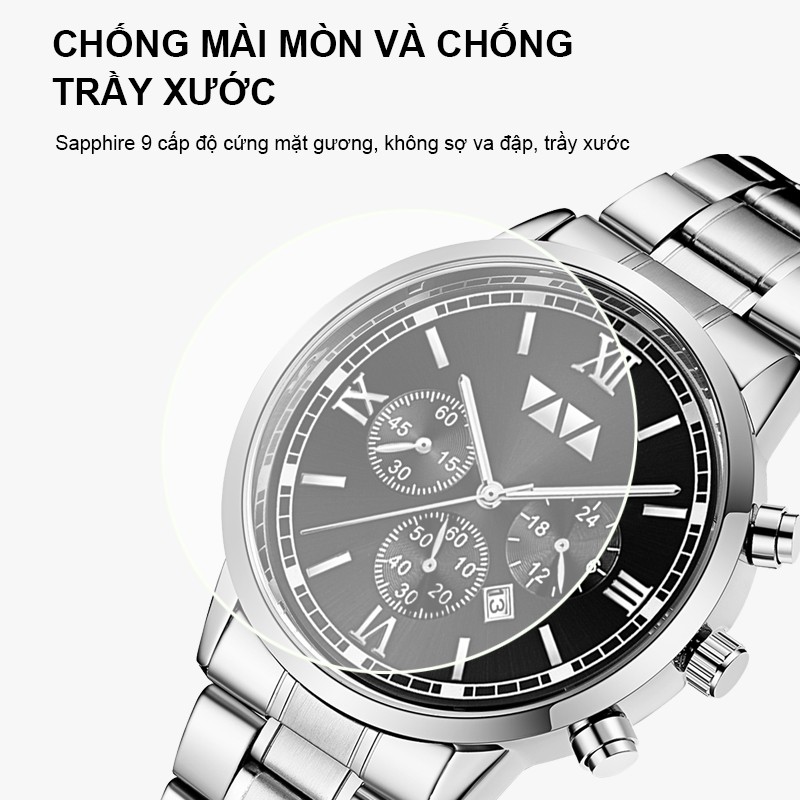Leisure Fashion Glass Men Quartz Watch