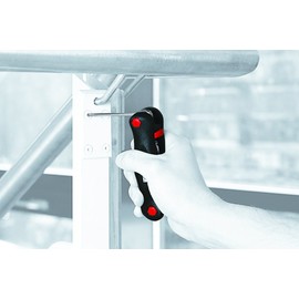 Wiha Multitool PocketStar® Torx 8 pieces, quick access at the touch of a button, can be used as a longitudinal and cross handle, all-in-one tool (23047)