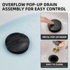 Bathfinesse Bathroom Sink Stopper Pop Up, Bathroom Sink Drain with