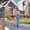 Htzsafe Solar Wireless Driveway Alarm System-1/4 Mile Long Transmission Range-Solar