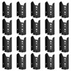 20 Pcs 2x4 Fence Bracket,Thickness1.2mm(18 Gauge) Black Deck Rail Bracket