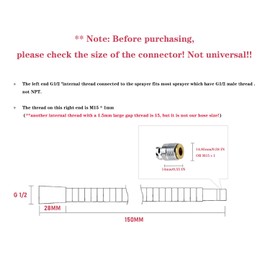 Spray Hose for Kitchen Faucet, 59-inch Pull-Out Sink Replacement, Pull Down Hose