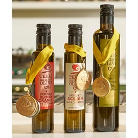 Texas Hill Country Olive Co Sicilian Infused Olive Oil - Cold Pressed Gourmet EVOO Olive Oil - Great for Dressing Dipping Marinade - No Artificial Flavors or Added Sugar - Made in Texas (8.5 Fl Oz)