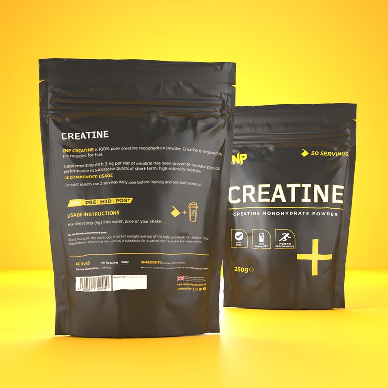 CNP Professional Creatine Range, 500g / 250g Creatine Monohydrate Powder,