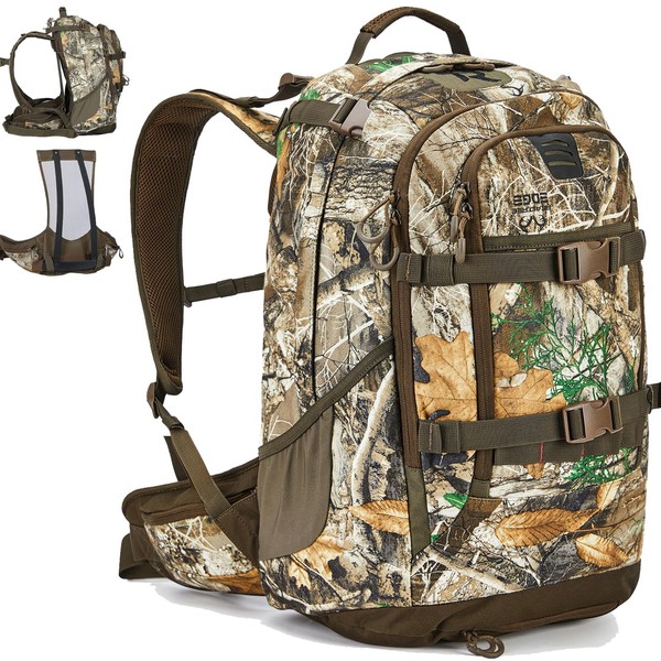 TR Hunting Backpack Internal Frame, Waterproof Pack with Rain Cover,