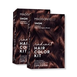 Madison Reed Radiant Hair Color Kit | 5NGM Dark Cinnamon Brown with Gold Mahogany Tones (Catania Brown) for 100% Gray Hair Coverage | Dimensional Permanent Hair Dye | PPD-Free & Ammonia-Free | 2 Pack
