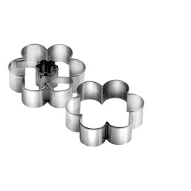 Tescoma Delicia Flower Cookie Cutter, 4 cm, Silver/Black
