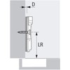 SOTECH Hettich Sensys Pot Hinge 8645i TH52 110 Degree Corner