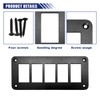 5 Way Rocker Switch Panel, Aluminium Rocker Toggle Switch Housing