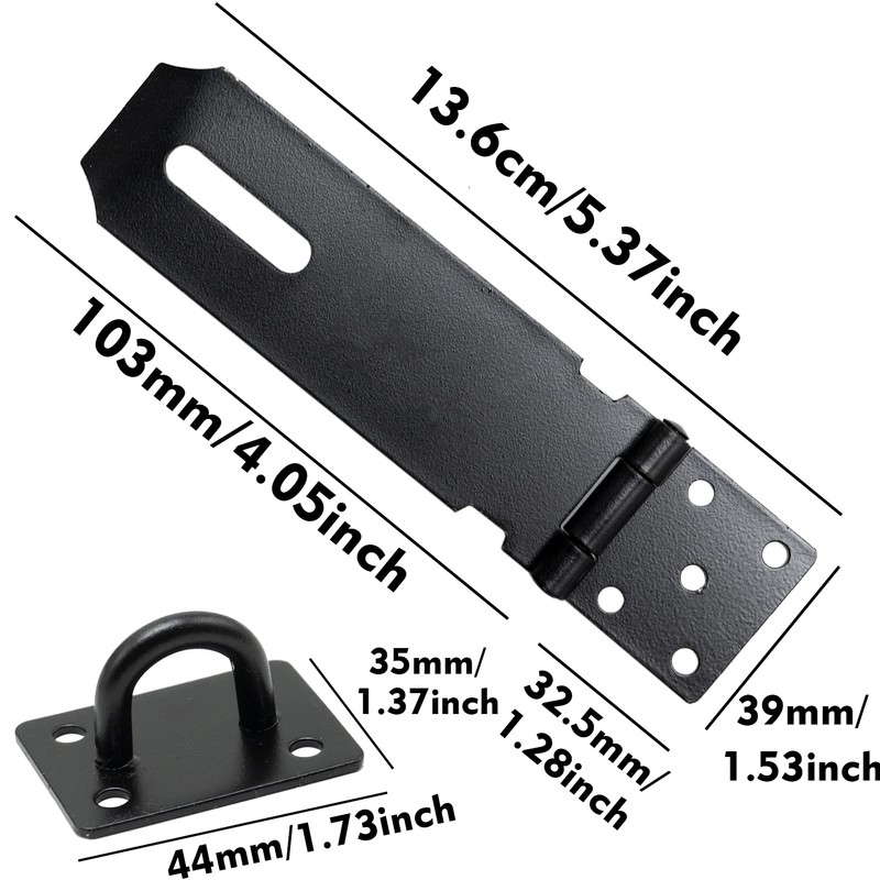 Door Padlock Hasp, 4 Inch Stainless Steel Padlock Hasp and