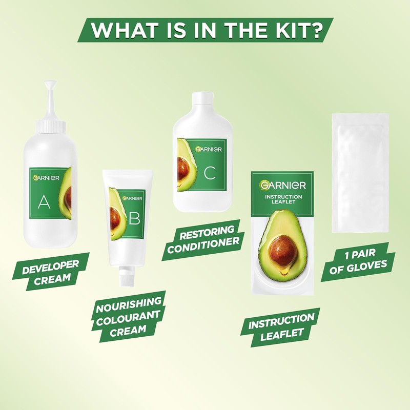 Garnier Nutrisse Permanent Hair Dye, Natural-looking, hair colour result, For