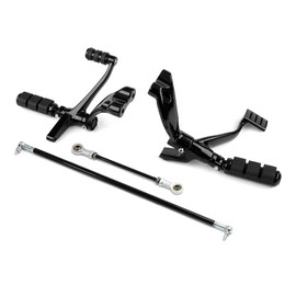 TCT-MT Forward Controls Foot Pegs Levers Linkages Fit for Harley Sportster XL 883 1200 2004-2013 Black