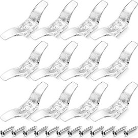Blind Cord Cleats Safety Rope Cleats Plastic Transparent Window Cord Cleats Blind Cord Winders with Screws for Home Office Window Blinds Curtains Sun Shades Ropes (24 Pieces)