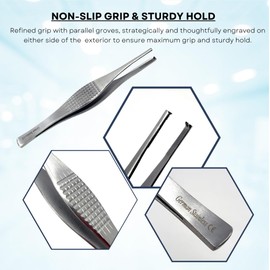 Ferris Smith Tissue Forceps 2x3 Teeth Tip With Micro Serrations Surgical Stainless Steel Veterinary Medical Instrument 7.5" Long