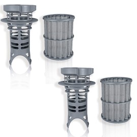 645038 Dishwasher Drain Mesh Micro Filter Exact Fit for Bosch Thermador Kenmore Dishwashers Replaces 00651097 1560725 AH3479708 AP4339631 PS8730270 Filter Basket for Circulation Pump (2)