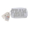 Ginger Ray Team Hen Embellished Faux Pearl Makeup Cosmetic Bag