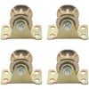 4 PCS Heavy Duty Gate Wheels Rigid Track Pullyes,Colored Steel