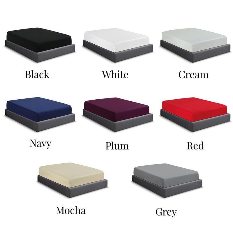 Sapphire collection 200 Thread Count 100% Egyptian Cotton Fitted Sheet